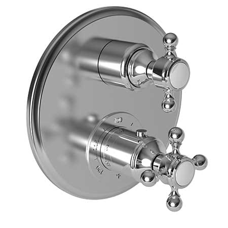 Newport Brass 1/2" Round Thermostatic Trim Plate With Handle in Polished Chrome 3-923TR-26